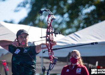 Andrea Becerra queda en quinto sitio de la Copa del Mundo de Tiro con Arco