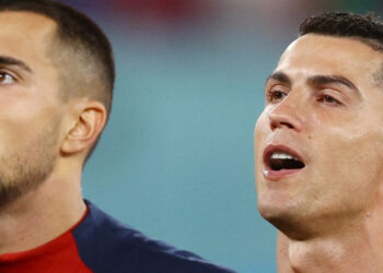 ¡Qué sentimiento! Cristiano Ronaldo lloró al cantar el himno de Portugal