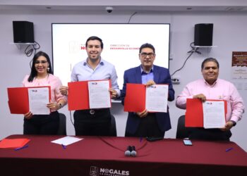 Firman convenio Gamas y Gobierno de Nogales
