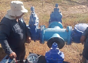 Trabaja OOMAPAS en la reparación del pozo de La Mesa