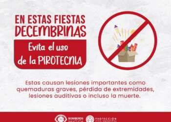 Piden cuidado con cohetes para evitar accidentes en Fiesta decembrinas