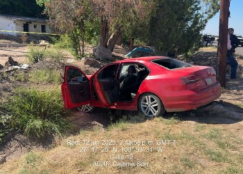 Detiene autoridades de los tres niveles de Gobierno a dos personas tras persecución en Cajeme