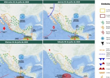 Alertan sobre las lluvias pronosticadas para hoy