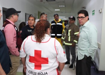 Reunión emergente realiza alcalde  por inundación de  hospital
