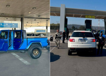 Detienen a dos menores cruzando vehículos robad0s en Calexico