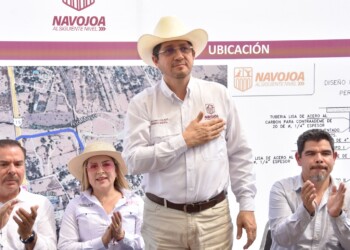 Da Elías Retes banderazo a perforación del nuevo pozo “el vivero”