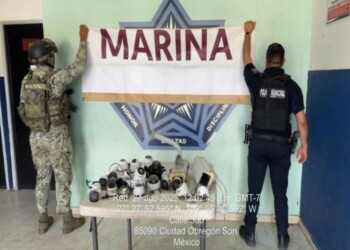 Aseguran SSPM Y MARINA cámaras de videovigilancia instaladas de forma irregular en Cajeme