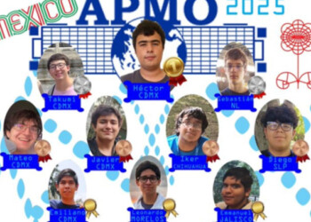 Medalla de oro para México en Olimpiada de Matemáticas de Asia y el Pacífico 2025