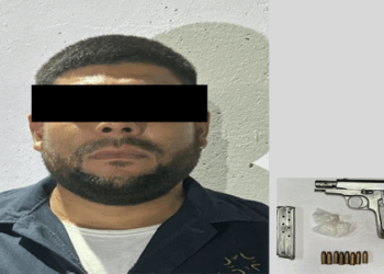 Policía Estatal del Gobierno de Sonora incauta arma de fuego a detenido en Hermosillo