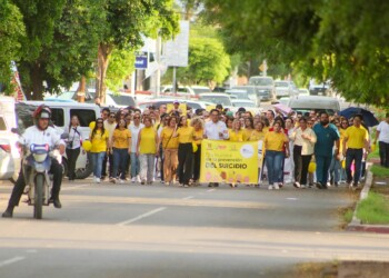 Marchan Navojoenses como promotores de esperanza en día mundial para la prevención  del suicidio