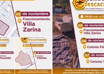 Invita Ayuntamiento de Guaymas a Jornada de Descacharre para este 5, 6 y 7 de noviembre