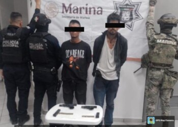 ASEGURAN A DOS PERSONAS ARMADAS DURANTE OPERATIVO EN CAJEME