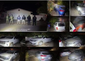 Gobernador Alfonso Durazo asesta golpe contundente a la delincuencia en Agua Prieta con aseguramiento de vehículos robados y blindados