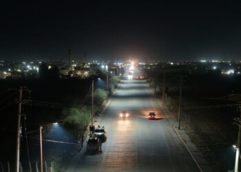 AVANZA FUERTE PROGRAMA DE ILUMINACIÓN DE PERIFÉRICO Y BULEVARES EN NAVOJOA