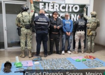 OPERATIVOS DE SEGURIDAD EN CAJEME DERIVAN EN DETENCIONES POR EL DELITO CONTRA LA SALUD