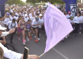 EN CAJEME MUJERES CONMEMORAN EL 8M CON MANIFESTACIÓN DEPORTIVA