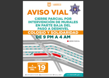 Iniciarán trabajos de intervención de mural en paso a desnivel Colosio y Solidaridad a partir de este domingo 19