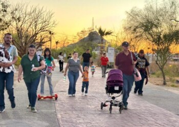 Consolidan la convivencia familiar con alta afluencia en el “Buquifin” en el Bosque Urbano La Sauceda