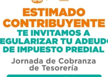 Ofrecerá Tesorería Municipal tres días de jornada de regularización con facilidades en el pago de predial