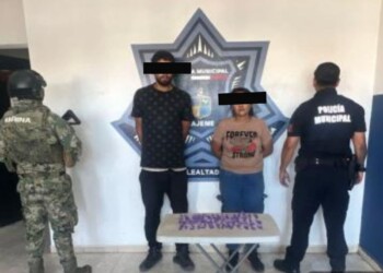 SSPM Y MARINA DETIENEN A TRES POR PRESUNTO DELITO CONTRA LA SALUD EN CAJEME