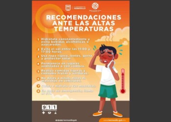 Exhorta Ayuntamiento de Hermosillo a seguir recomendaciones ante aumento en temperaturas este fin de semana