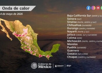 Continuarán hoy temperaturas de entre 40 a 45 grados centígrados