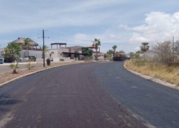 Avanza al 45 por ciento obra de pavimentación en avenida Los Yaquis de San Carlos