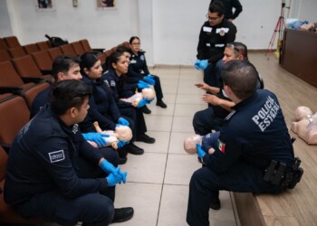 Paramédicos de la Policía Estatal reciben certificación en entrenamiento BLS Soporte Vital Básico*