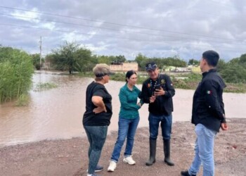 Atiende Gobierno Municipal de Hermosillo afectaciones por lluvias en Miguel Alemán
