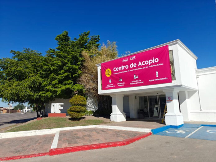 DIF Sonora abre centro de acopio por afectaciones de lluvias