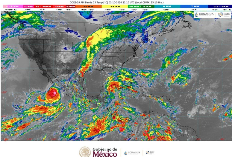 Huracán ‘Rachel’ se intensifica a categoría 3: Conagua