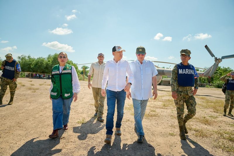 Encabeza Gobernador Durazo acciones de recuperación de comunidades y carreteras tras paso de “Polo”